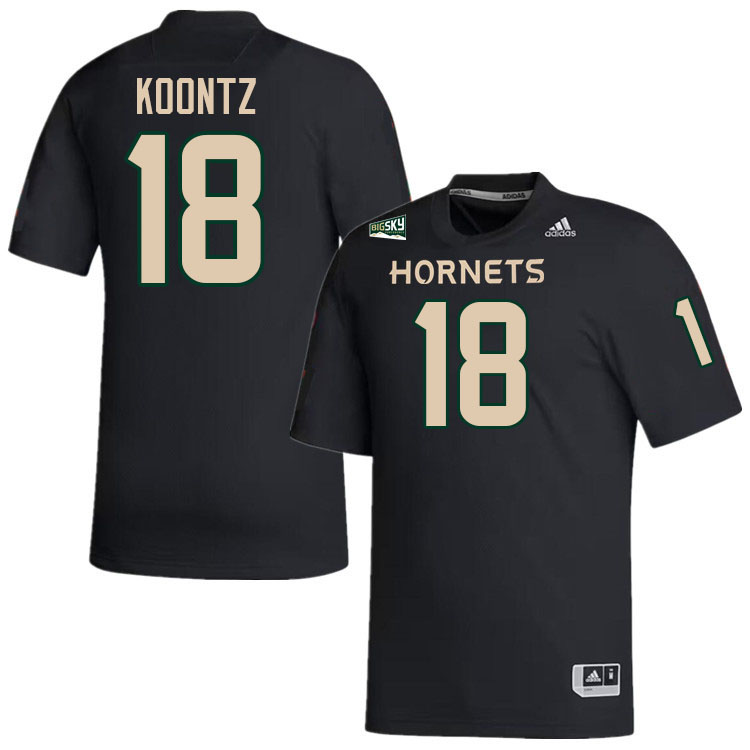 Sacramento State Hornets #18 Kyle Koontz College Football Jerseys Stitched-Black